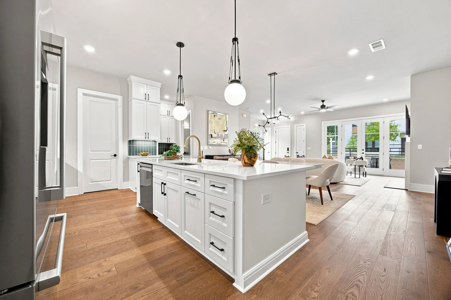 Kitchen, full teal tile — teal collection