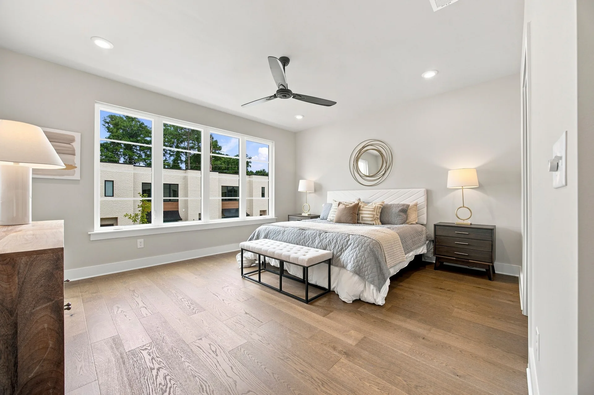 Primary bedroom — teal collection